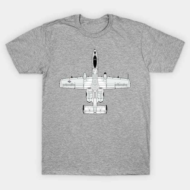 A-10 Thunderbolt II and nothing else T-Shirt by FAawRay